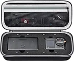 Carrying organizer box suitable for dji osmo action 3 with horizontal-vertical protective frame. For dji action 3 carrying case for all accessories, such as multifunctional battery case, extension rod, extreme battery, rubber lens protector.